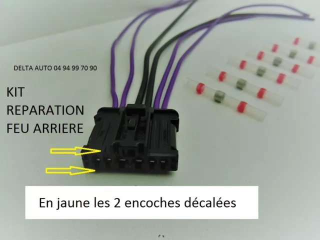 Kit De Réparation Faisceau Feu Arrière Citroën C2/C3/C5 Ph2 Neuf Notice Fournie 3