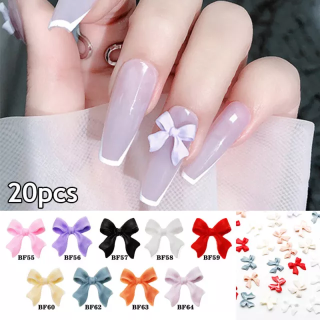 Nail Rhinestones 3D Resin Bows Fingernail Decor Charms Jewelry DIY Manicure Tool