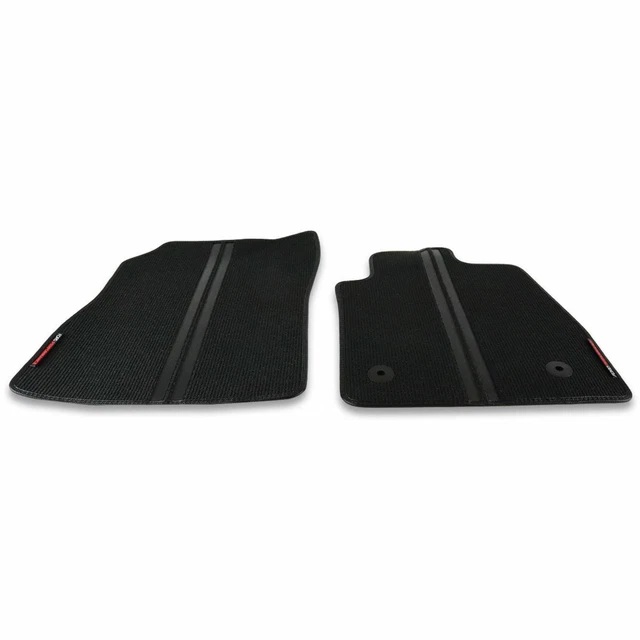 GENUINE FORD PERFORMANCE Fiesta Mk8 Front Floor Mats Black With Logo 17