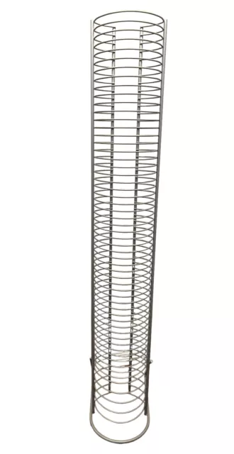 Steel Media Tower Rack Video Game CD Storage Organizer Shelf Stand 37.5” Tall