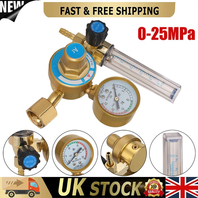 Welding Gas Regulator For Argon - 0-25MPa Flow Meter Pressure Gauge, G5/8 Inlet (Disposable Style) - View #7