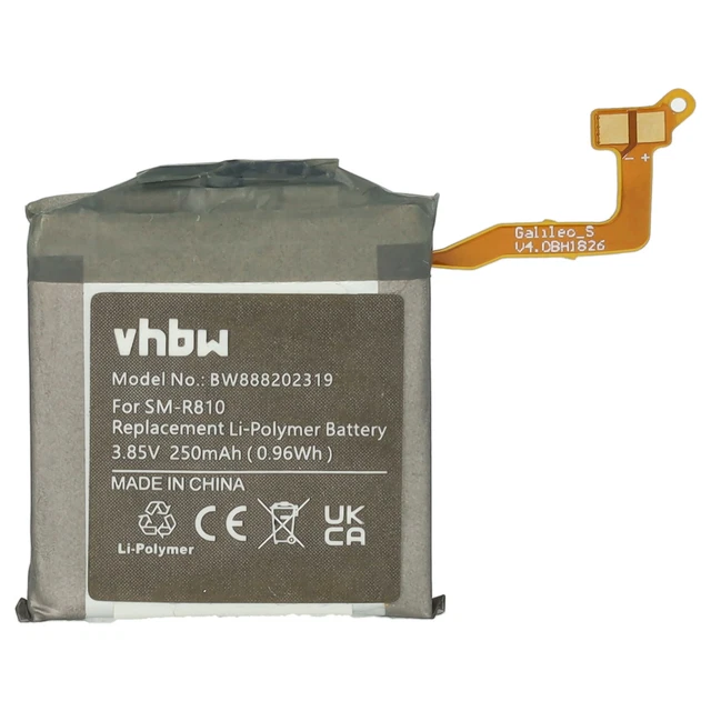 BATER A PARA SAMSUNG Galaxy Watch 42mm SM R810 SM R815 250mAh