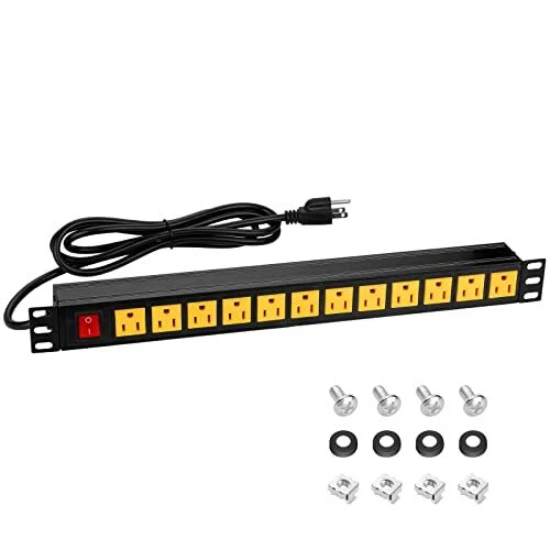 RACK MOUNT POWER Strips Rack PDU Power Strip Surge Protector 1U Rack