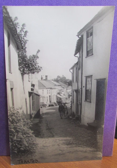 Old Village Street Scene Real Photo Postcard Style Picture Card - Thaxted Essex