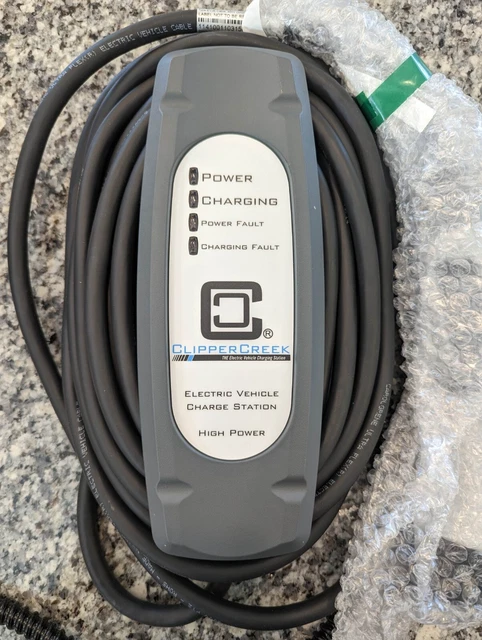 NEW!  ClipperCreek LCS-25 J1772 20A 240V EV Charger Level 2 for BMW Chevy Toyota