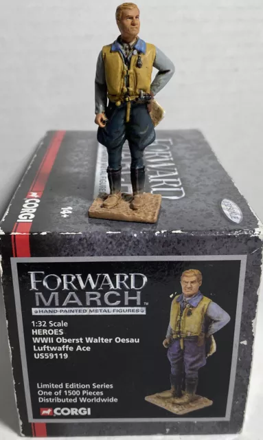 Corgi Forward March - WWII Oberst Walter Oesau Luftwaffa Ace Metal Figure 1:32
