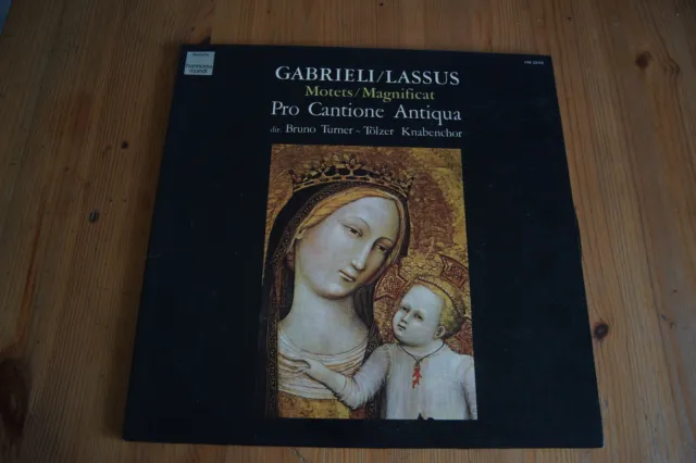 Gabrieli / Lassus Motets Magnificat Pro Cantione Antiqua Rare Lp 1974 Valeur+