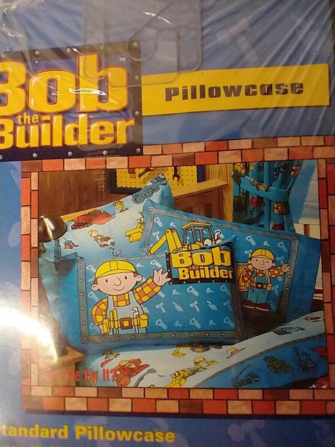 Funda de almohada Bob The Builder tamaño estándar original retro