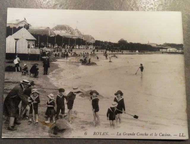 CPA Carte postale 6 - Royan - La Grande Conche et le Casino - LL. neuve