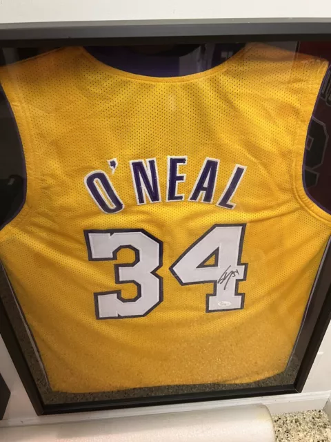 SHAQUILLE “SHAQ”O'NEAL Los Angeles Lakers Framed Autographed Jersey