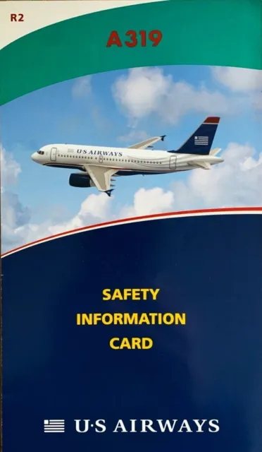 US AIRWAYS SAFETY CARD  Airbus A319 Revision #2 June 2010      319