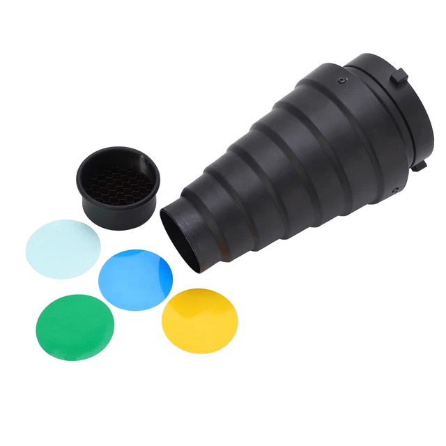 Kit de Snoot Cónico Flash Duradero Snoot Precisa Pesada Sombra Mejor Efecto con