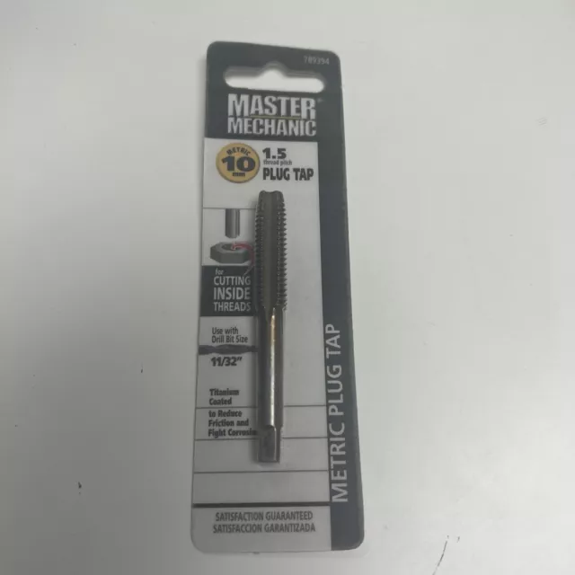 New MASTER MECHANIC 10 MM-1.5 METRIC PLUG TAP - 789394