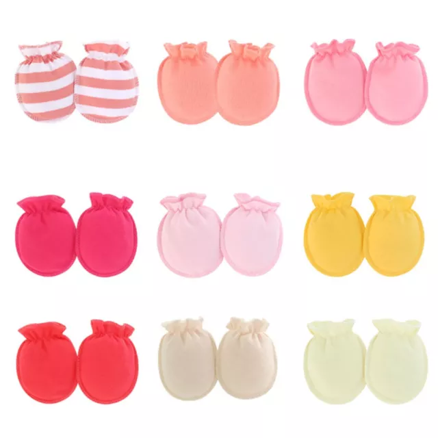 9 Pairs Baby Mittens Easy to Wear Newborn Gloves Infant Outfits for Boys Girls