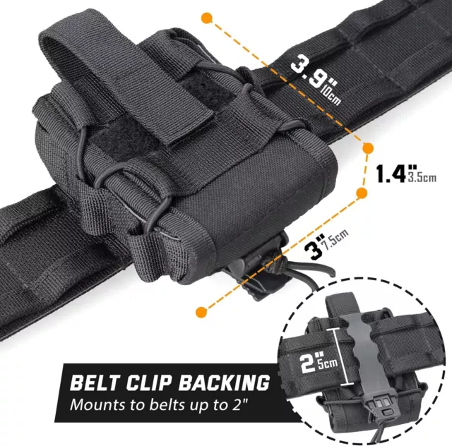 Tactical Handcuff Holster Open Top Handcuff Case Pouch for Molle Vest &Duty Belt 2