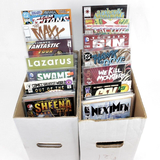Huge Comic Book Lot 300 Marvel DC Image Valiant Mixed Wholesale Resale Box