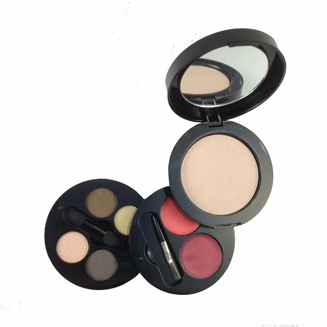 Famoso Sue Moxley On The Go Kit de Bronceado Polvo Facial Sombra de Ojos Paleta de Lápiz labial