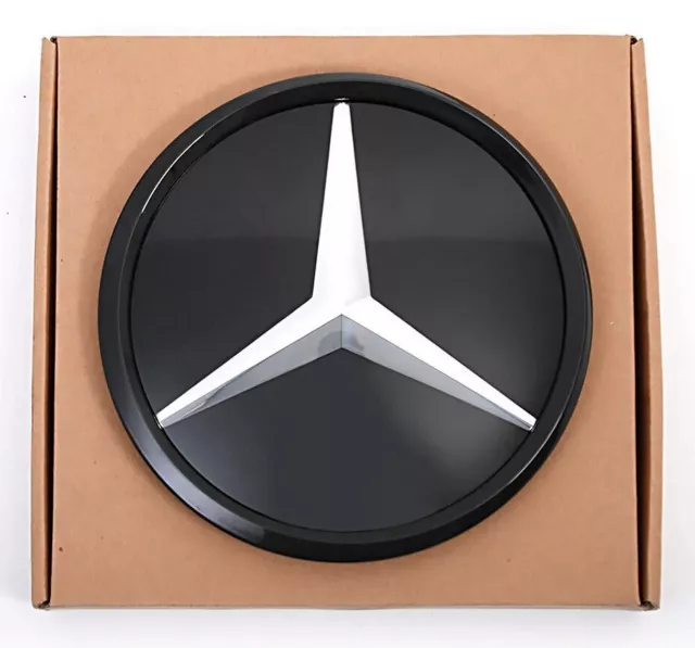 Grill schwar Stern Emblem spiegelglatt Neu Logo Für Mercedes-Benz 2016-2023 W213