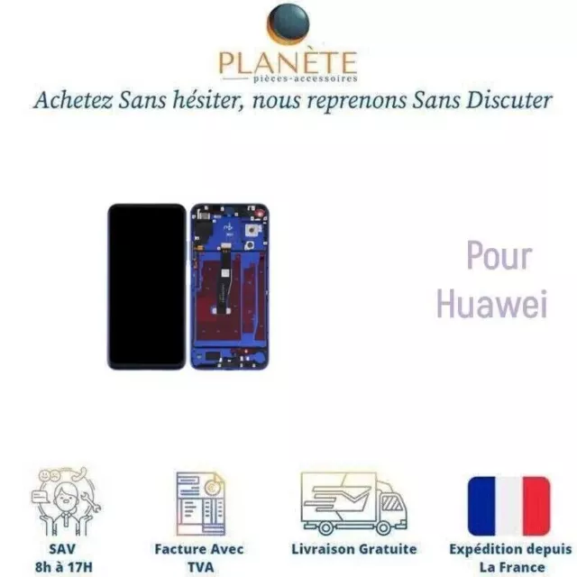 Ecran LCD et Tactile Bleu Fantome Avec Châssis pour Honor 20/ Huawei Nova 5T