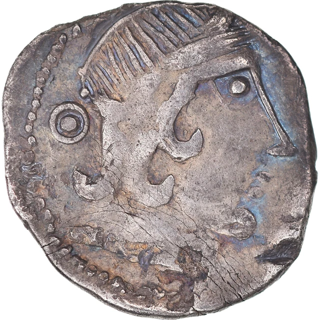 Bituriges Cubes, drachme au cavalier et au bouclier, classe II, c.150