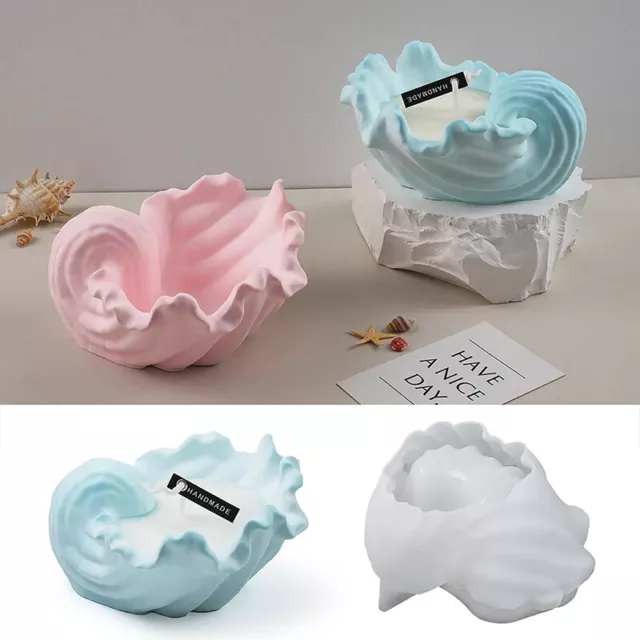 Conch Candle Jar Silicone Molds DIY Jewelry Storage Box Making Molds Decor Craft