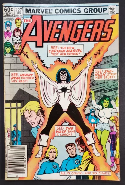 Avengers # 227 Newsstand Monica Rambeau Joins Avengers Marvel Comics 1982