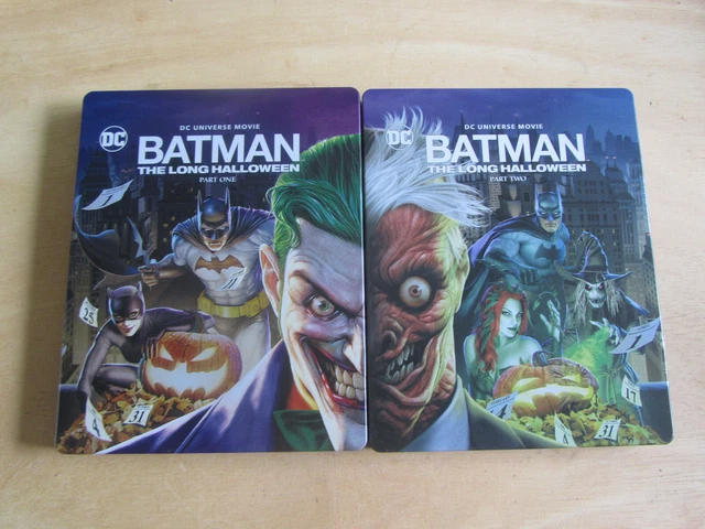 BATMAN THE LONG HALLOWEEN PART ONE ET TWO - Lot de 2 Blu-Ray Edition Steelbook
