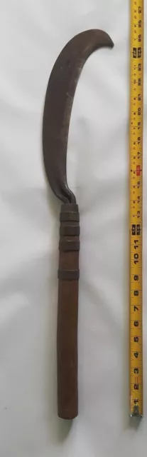 Antique Southeast Asian Philippines Moro Sword Machete Rare Axe Panabas