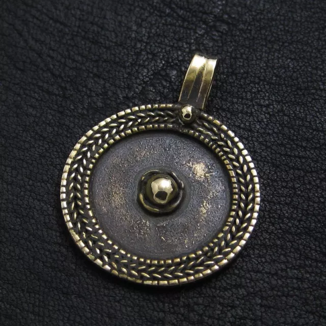 Bronze Evil Eye Protecting Amulet from Ancient Rome. Historical Reenactment