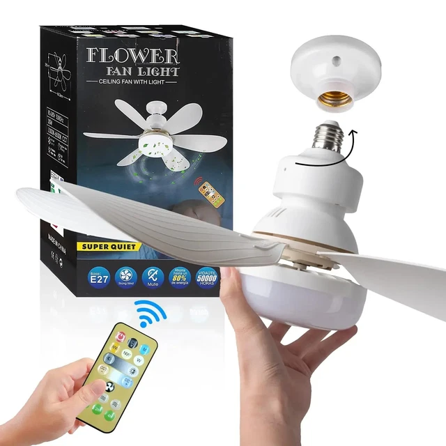 Bestlivings Ventilateur de plafond portable à suspendre, silencieux env. 25 dB, moteur 5 W basse consommation Bestlivings Ventilateur de plafond portable à suspendre, silencieux env. 25 dB, moteur 5 W basse consommation