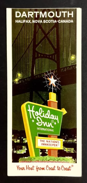 1960s Holiday Inn Dartmouth Halifax Nova Scotia Vintage Hotel Travel Brochure