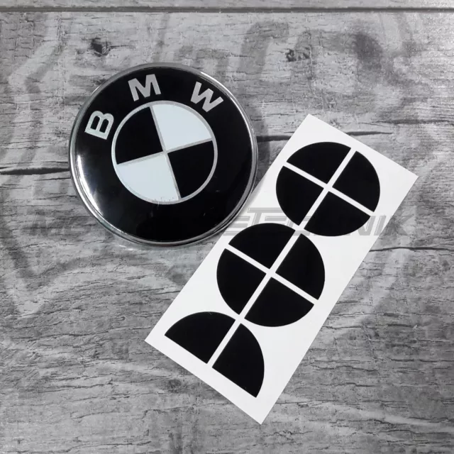 BMW EMBLÈME LOGO autocollant coins 10 mm par exemple pour moto