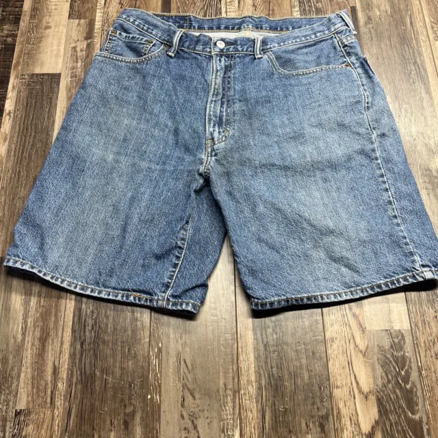 Levis 550 Shorts Mens 36 Blue Denim Casual Straight Leg Outdoors Skater