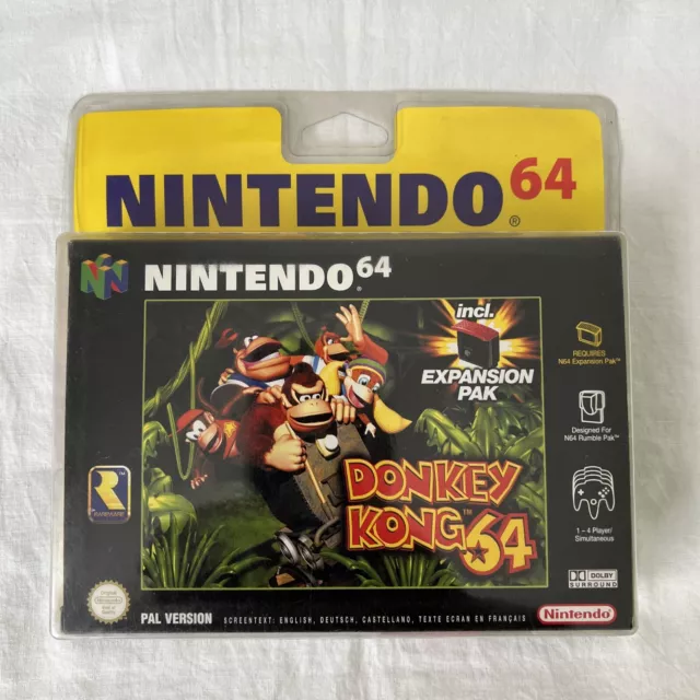 Donkey Kong 64 Nintendo 64 Avec Blister Rigide Décollé - N64 - Jeu Neuf