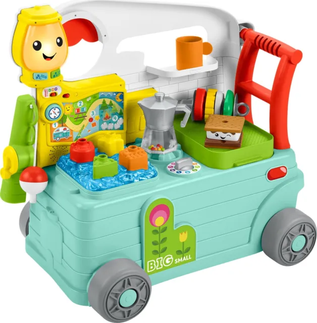 Fisher-Price Laugh & Learn 3-in-1 On-the-Go Camper Infant Walker