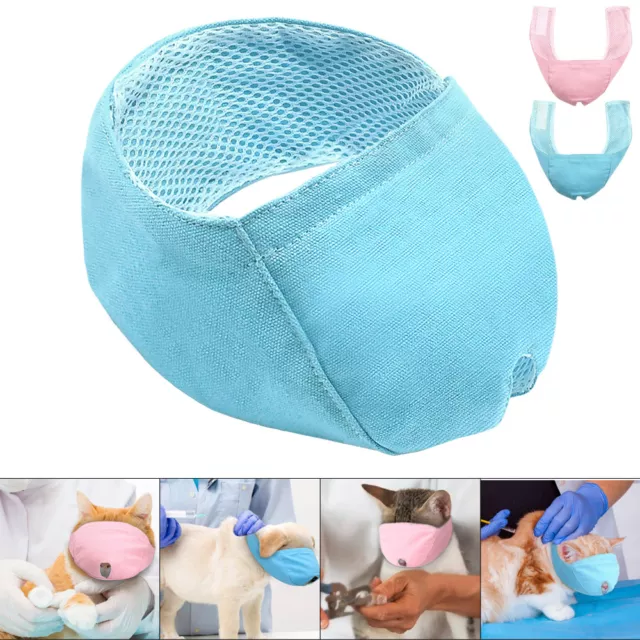 Breathable Cat Muzzle Anti Bite Kitten Muzzles Cat Bathing Grooming Bag Tool