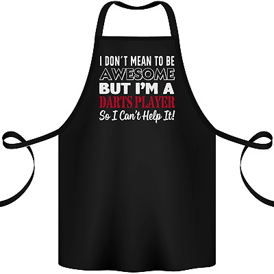I Dont Mean to Be Darts Player Cotton Apron 100% Organic
