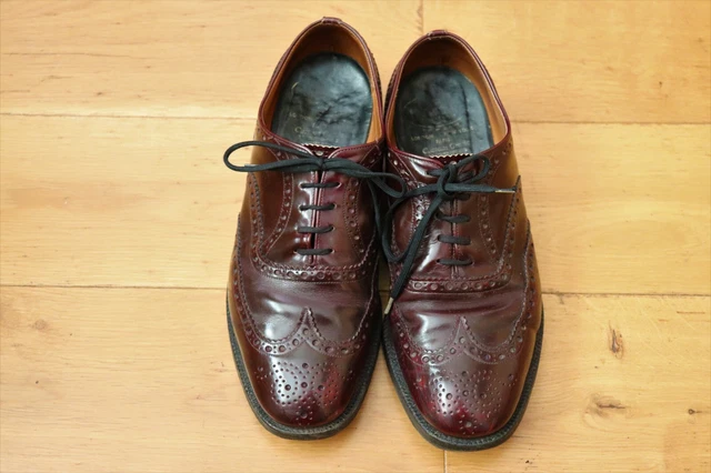 Bellissime scarpe vintage vintage Brogues Burwood taglia 8