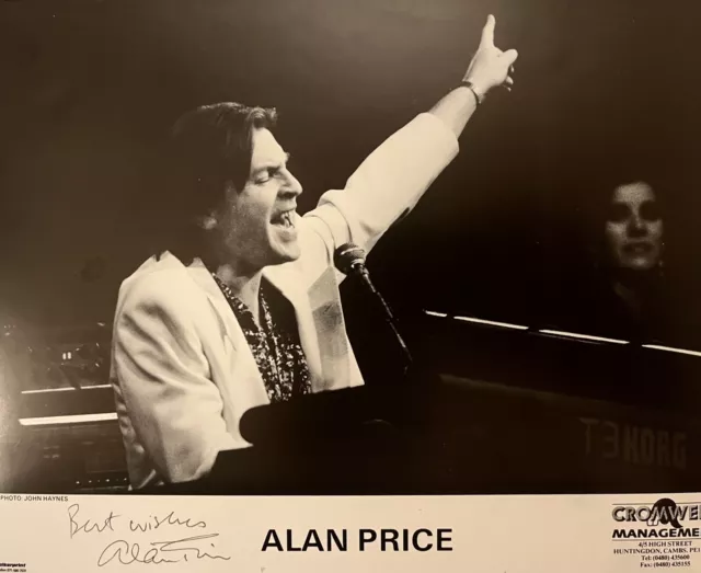 The Animals Alan Price Signed Autograph Large Promo Photo