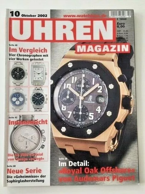 German watch magazin / Magazine allemand montres UHREN MAGAZIN 2002/10 AUDEMARS