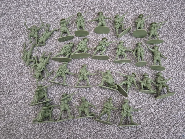 VINTAGE AIRFIX 1/32 Ghurkas Ww2 29 Soldiers Kit 51471-6 Target Box $146 ...