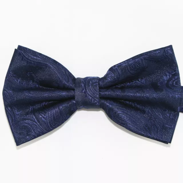 New Men's BUTTERFLY Design NAVY BLUE Pretied Bow tie Prom Wedding Formal Formal