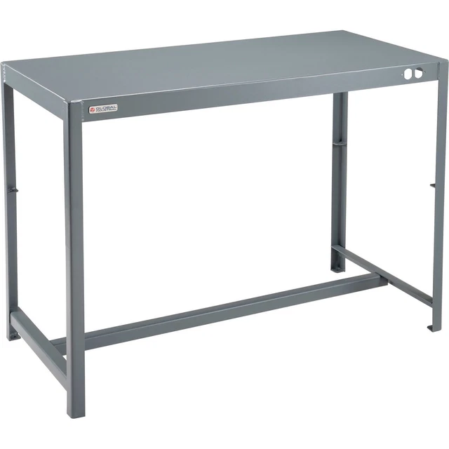 Deluxe Machine Table, 12 Gauge Welded Top, 48"W x 24"D x 36"H
