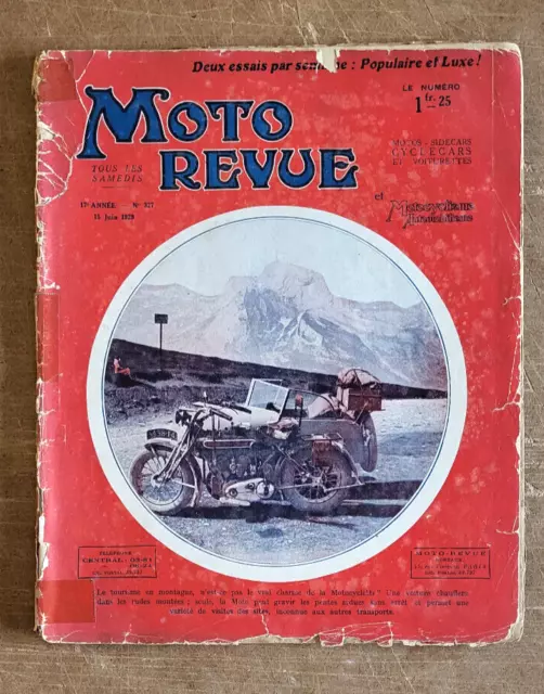 Moto Revue N°327  juin 1929 : le Bol d'Or / Brough superior / sandford , new map