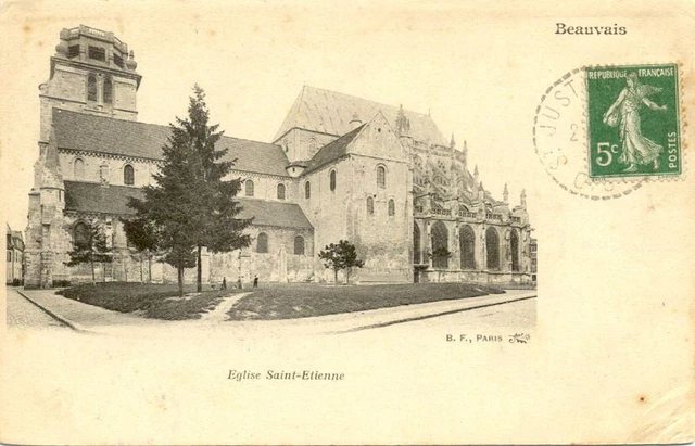 cpa BEAUVAIS église saint étienne