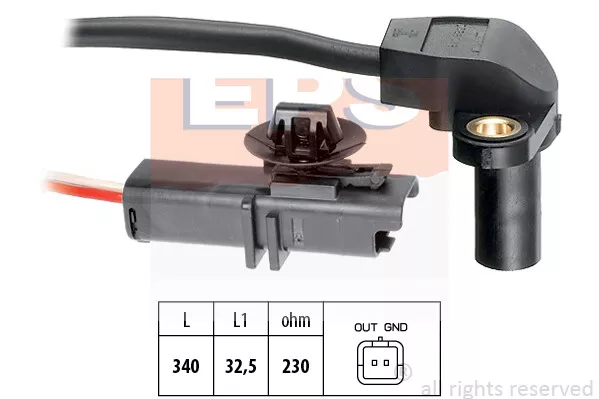 Sensor, Crankshaft Pulse For Renault Eps 1.953.549