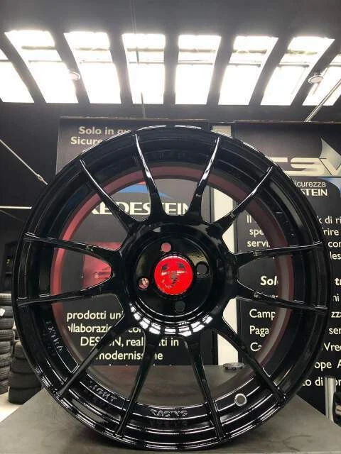 Loghi Ruota 4x Tappetti Coprimozzo 50mm Fiat Abarth 500 595 SS CERCHI - Foto 7