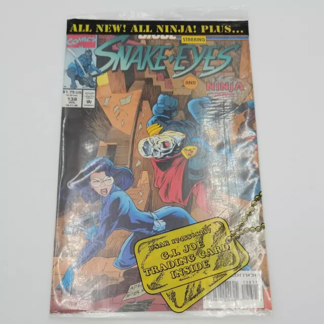 G.I. Joe Starring Snake Eyes & Ninja Force #138 Sealed w/Card Marvel Comics 1993