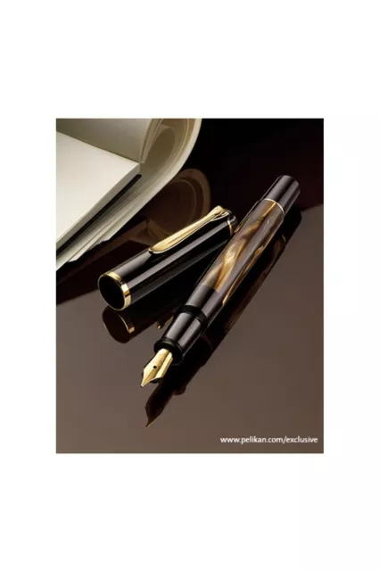 Pelikan Fountain pen Classic M200 Brown-Marbled - M Nib