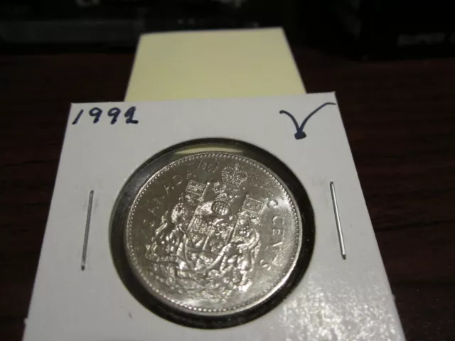 1992 - Canada Brilliant Uncirculated 50 cent - BU Canadian half dollar